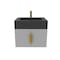 Castello Usa Nile 24-inch Gray Vanity Set with Black Top and Gold Handles CB-MC-24G-GLD-2053-BL - alternate 7